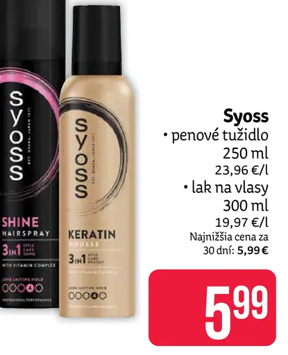 Syoss penové tužidlo lak na vlasy