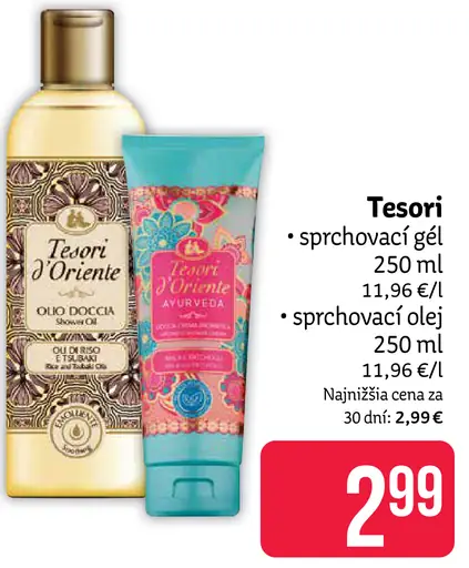 Tesori d'Oriente sprchovací gél