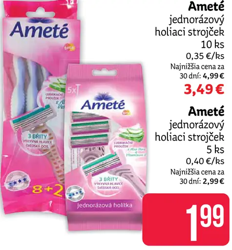 Ameté jednorazový holiaci strojček
