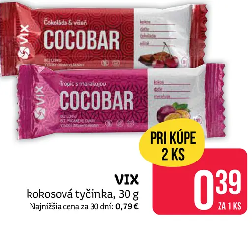 VIX Cocobar kokosová tyčinka