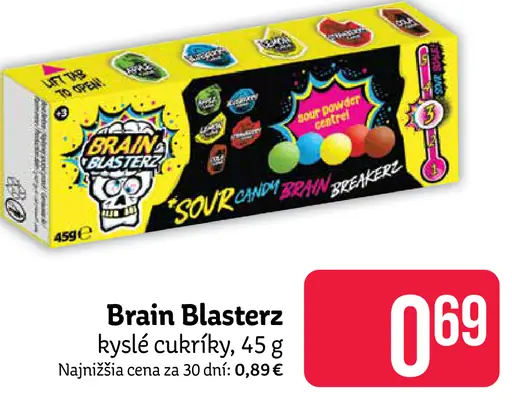 Brain Blasters kyslé cukríky