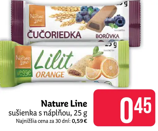 Nature Line Čučoriedka sušienka s náplňou