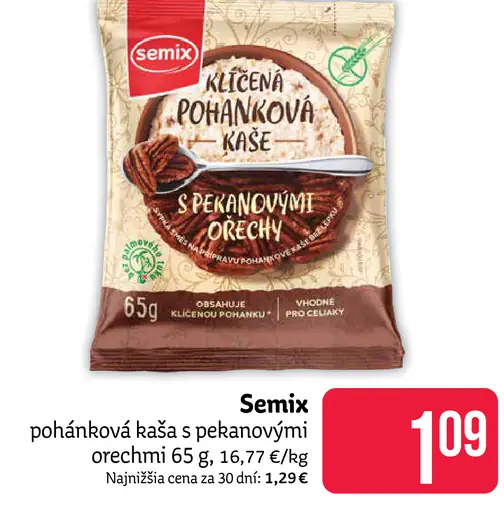 Semix kaša s pekanovými orechmi