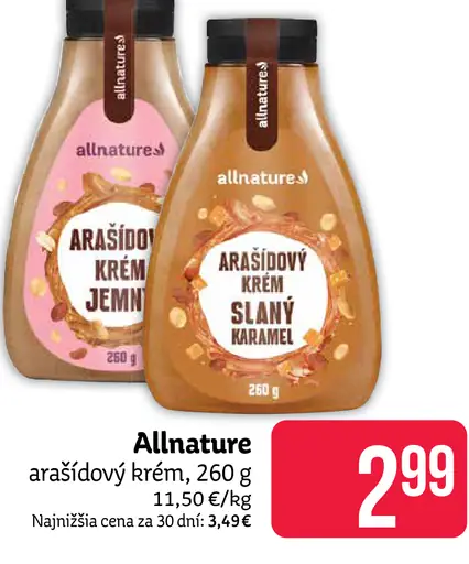 Allnatura arašidový krém