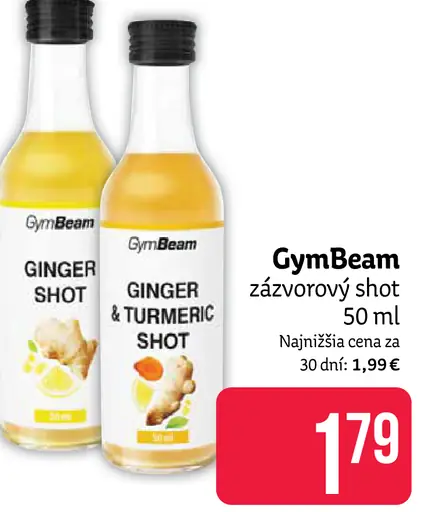 GymBeam zázvorový shot
