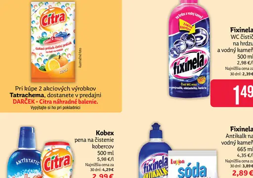Fixinela WC čistič extra silný