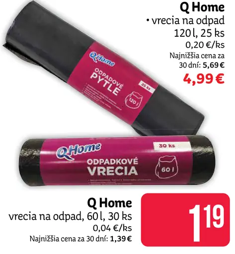 Q Home vrecia na odpad 120 l