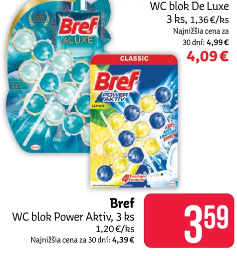Bref WC blok Power Aktiv 3 ks