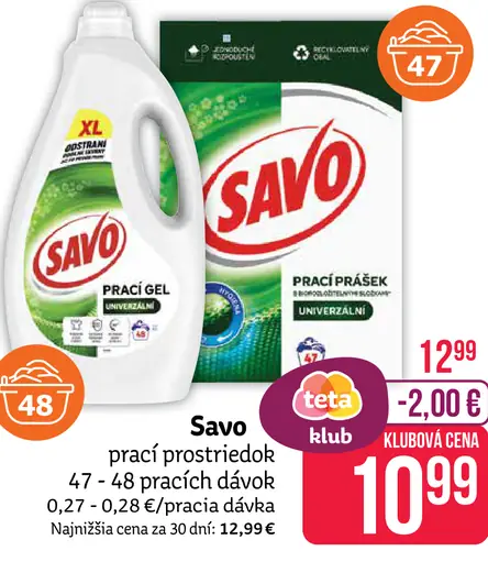 Savo prací prostriedok