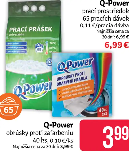 Q-Power prací prostriedok