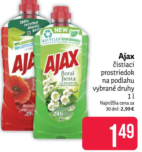 Ajax čistiaci prostriedok na podlahu