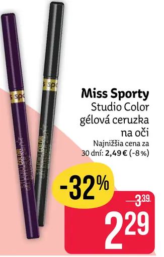 Miss Sporty Studio Color gélová ceruzka na oči