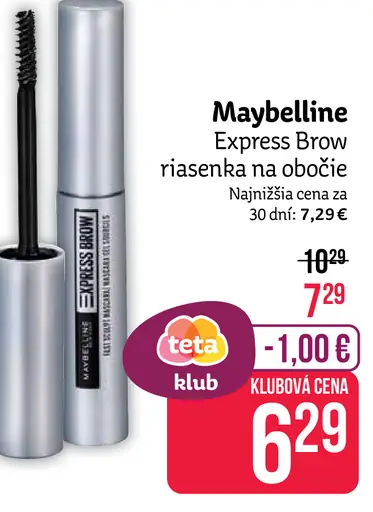 Maybelline Express Brow riasenka na obočie