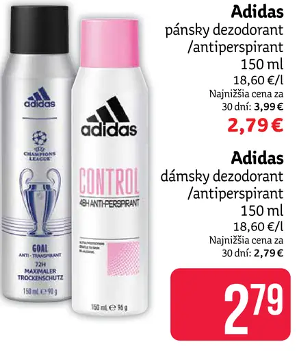 Adidas pánsky dezodorant antiperspirant