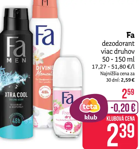 Fa deodorant