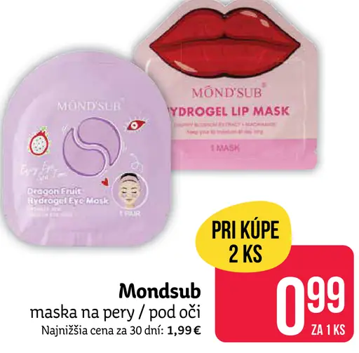 Mondsub maska na pery a pod oči