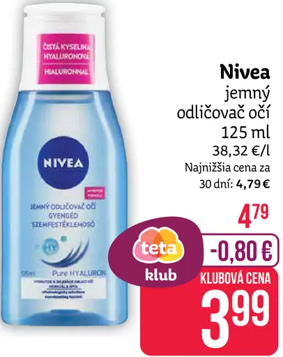 Nivea Jemný odličovač očí