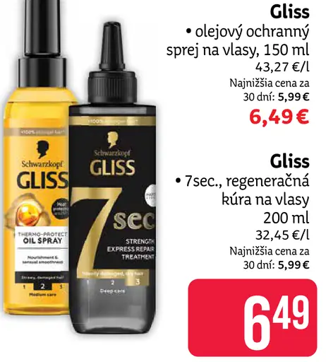 Gliss olejová ochranná kúra na vlasy