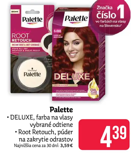 Palette DELUXE farba na vlasy