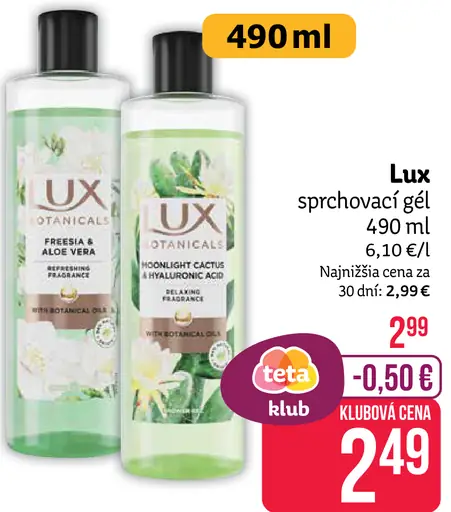 Lux sprchovací gél