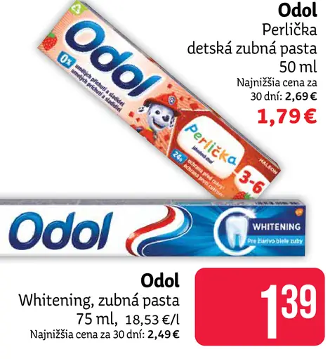 Odol Perlička detská zubná pasta