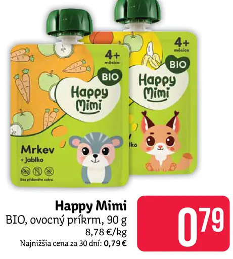 Happy Mimi BIO ovocný príkrm
