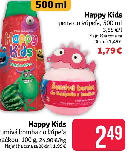 Happy Kids pena do kúpeľa