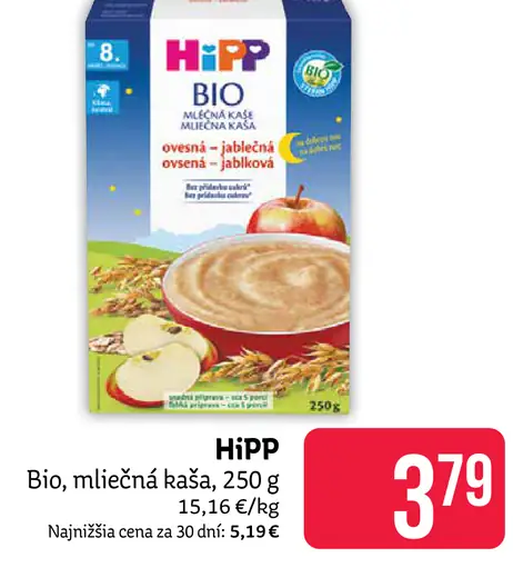 HIPP Bio, mliečna kaša