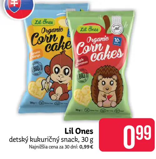 Lil Ones detský kukuričný snack