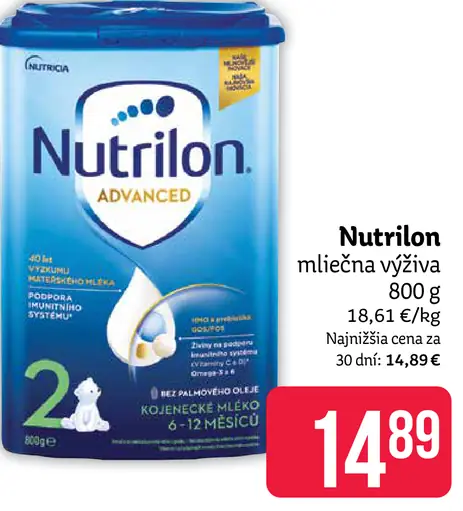 Nutrilon ADVANCED následná dojčenská mliečna výživa