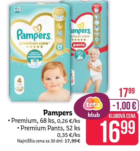 Pampers Premium plienky