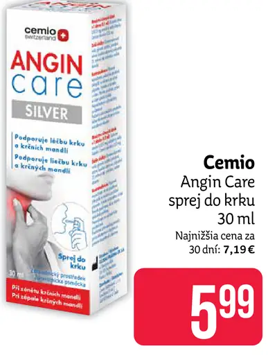 Cemio Angin Care sprej do hrdla