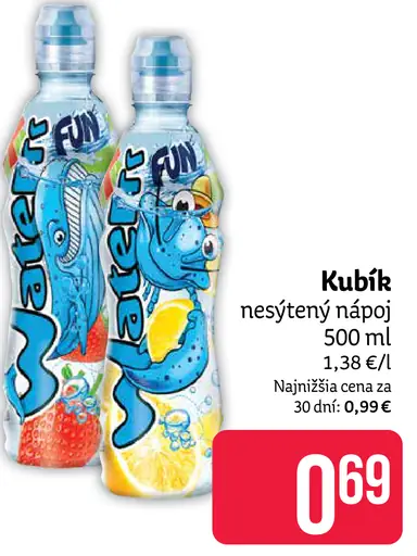 Kubík nesýtený nápoj