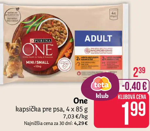 One kapsička pre psa