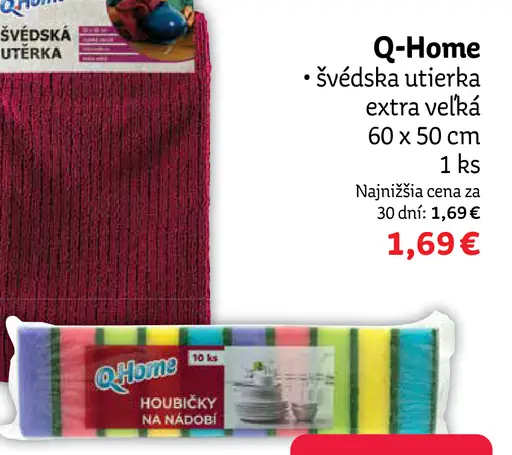 Q-Home švédska utierka extra veľká