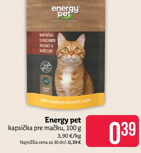 Energy pet kapsička pre mačky
