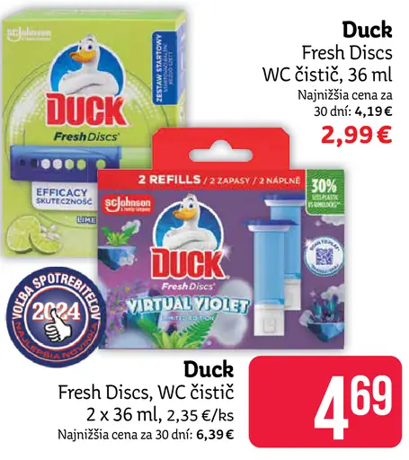 Duck Fresh Discs WC čistič