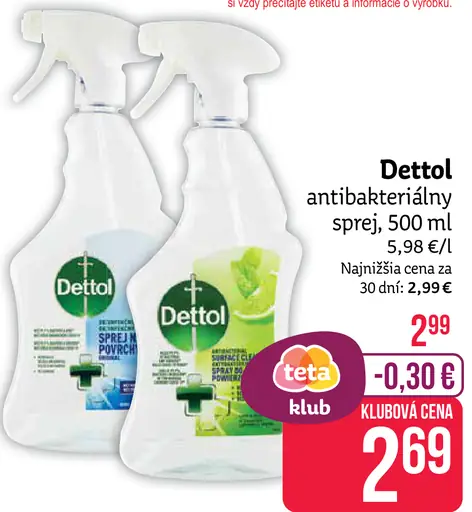 Dettol antibakteriálny sprej