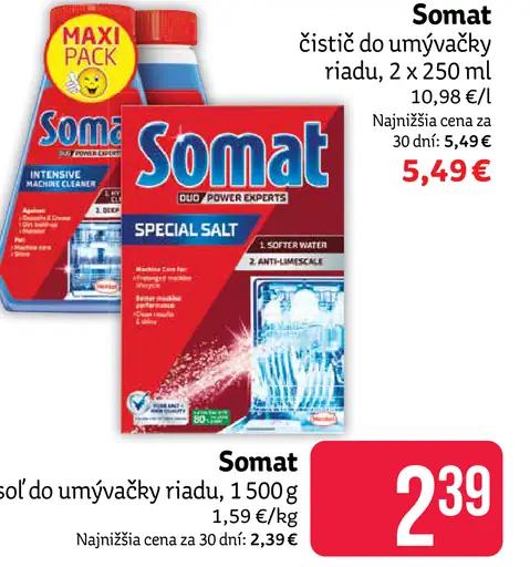 Somat čistič do umývačky riadu