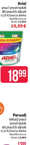 Ariel prací prostriedok