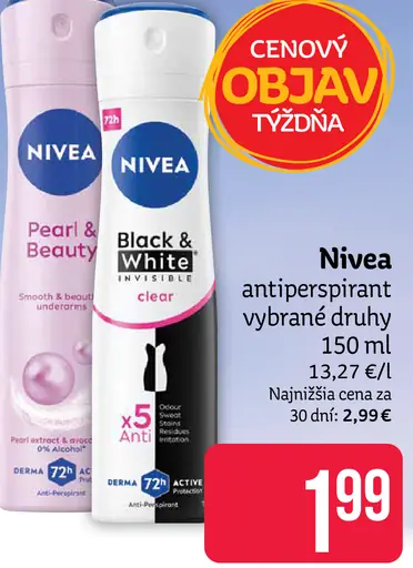 Nivea antiperspirant
