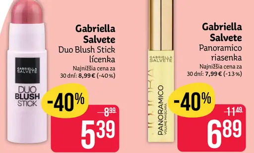 Gabriella Salvete Duo Blush Stick lícenka