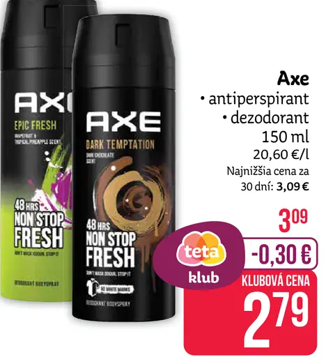 Axe antiperspirant dezodorant