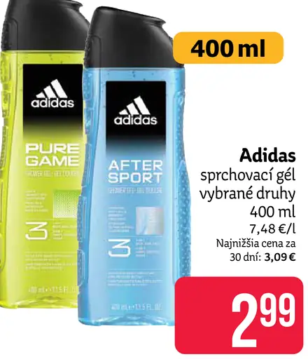 Adidas sprchovací gél vybrané druhy