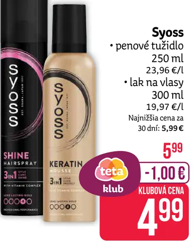 Syoss penové tužidlo