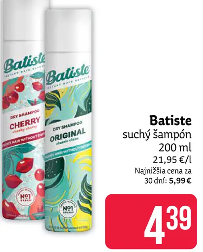 Batiste suchý šampón