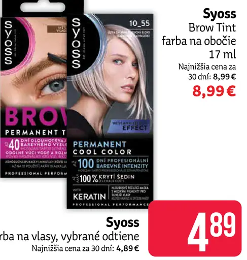Syoss farba na obočie
