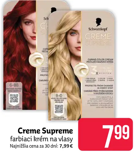 Creme Supreme farbiaci krém na vlasy