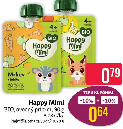 Happy Mimi BIO ovocný príkrm