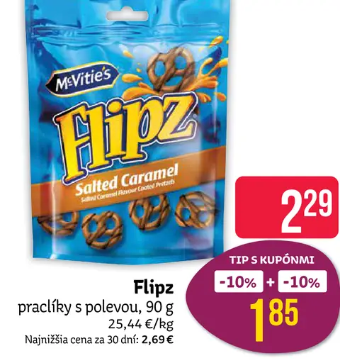 Flipz praclíky s polevou